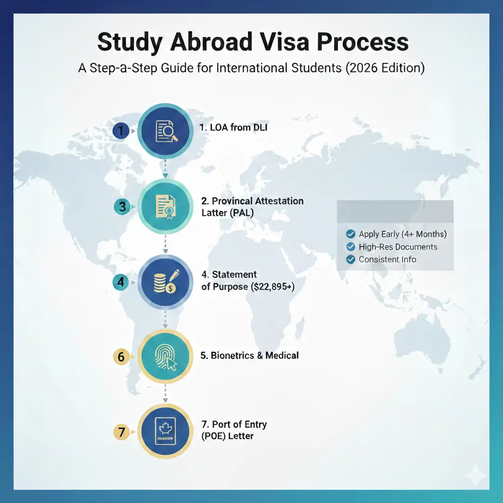 study abroad visa process