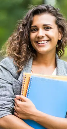 Student with books