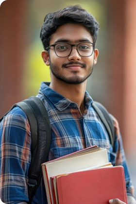 Smiling student